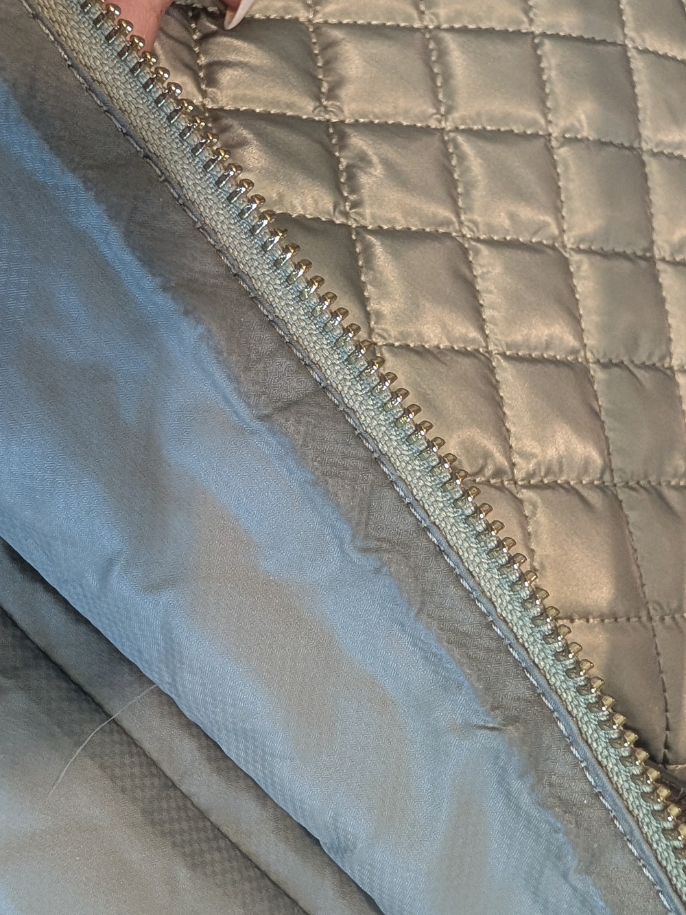 MZ Wallace Quilted Metallic Crosby Everywhere Tote - Silver - Picture 10 of 14
